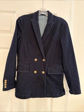 Women’s Double-Breasted Navy Blazer J McLaughlin Jacket